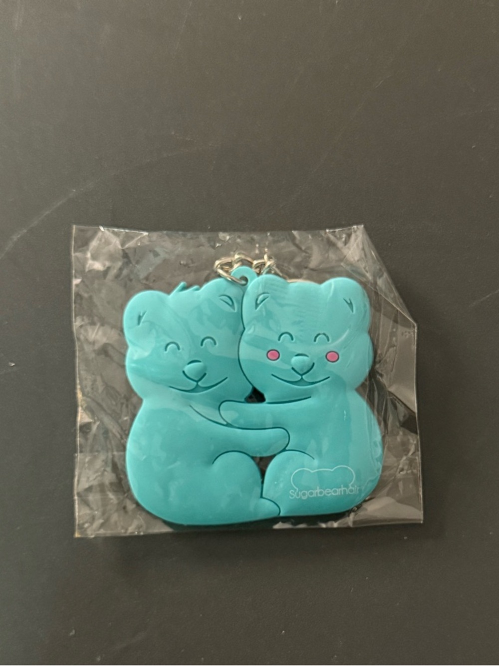 NEW Sugarbear Hair Teal Bear Keychain